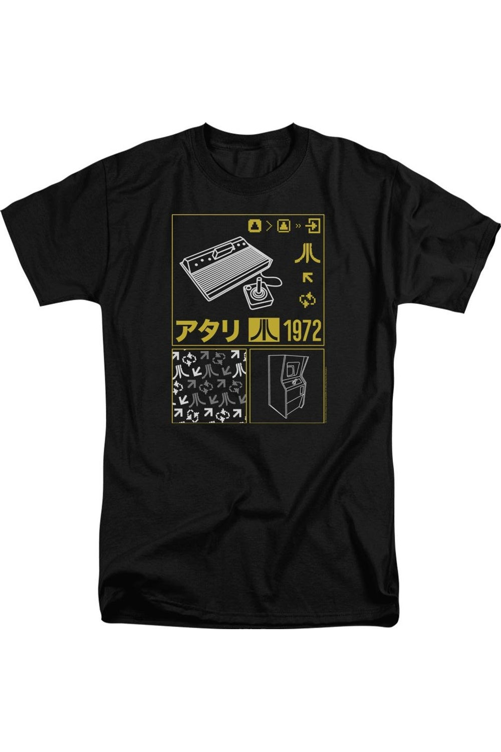 

Футболка Atari Kanji Squares с коротким рукавом для взрослых Gildan, черный