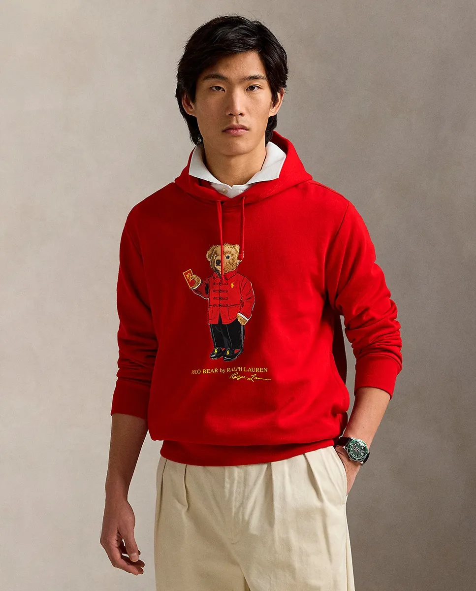 

Мужская хлопковая толстовка с Polo Bear Polo Ralph Lauren, красный