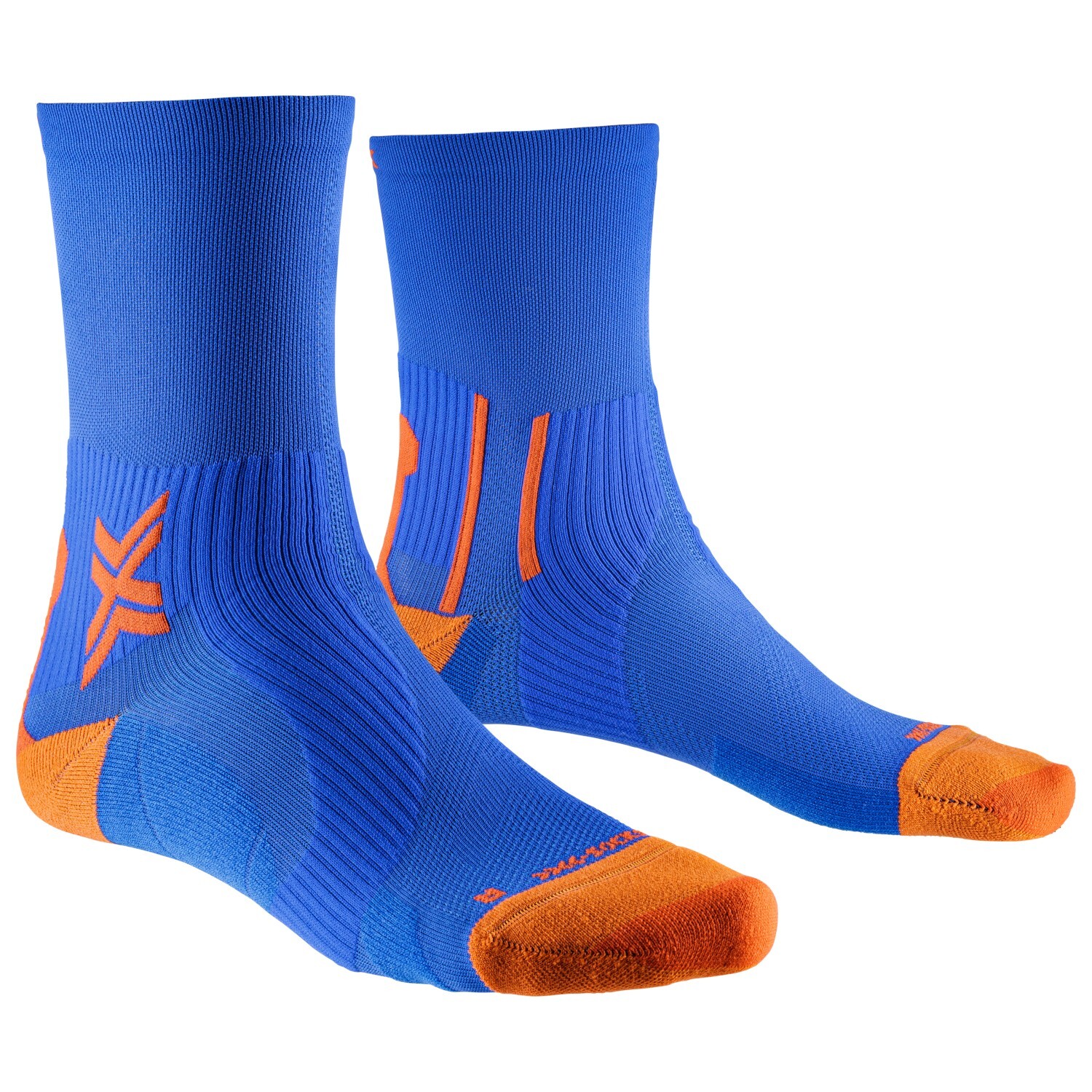 

Носки для бега X-Socks Run Perform Crew, цвет Twyce Blue/Orange
