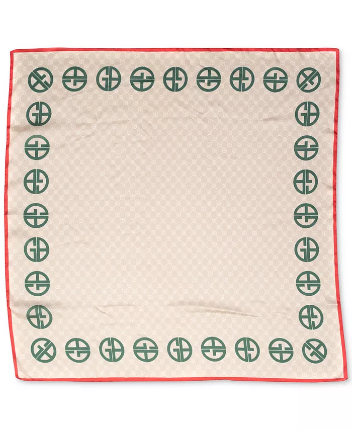 

Женский квадратный шарф с фирменным логотипом Giani Bernini, мультиколор