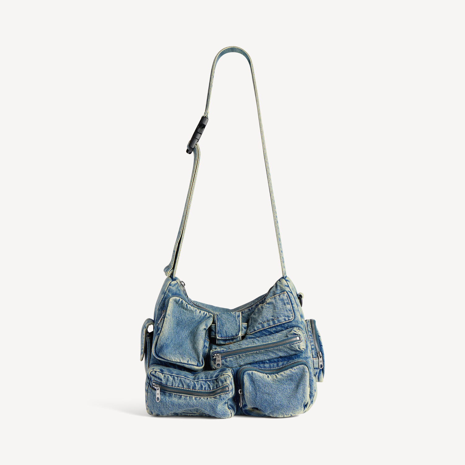 

Мужская сумка-мессенджер superbusy в винтажном синем цвете BALENCIAGA, винтажный синий