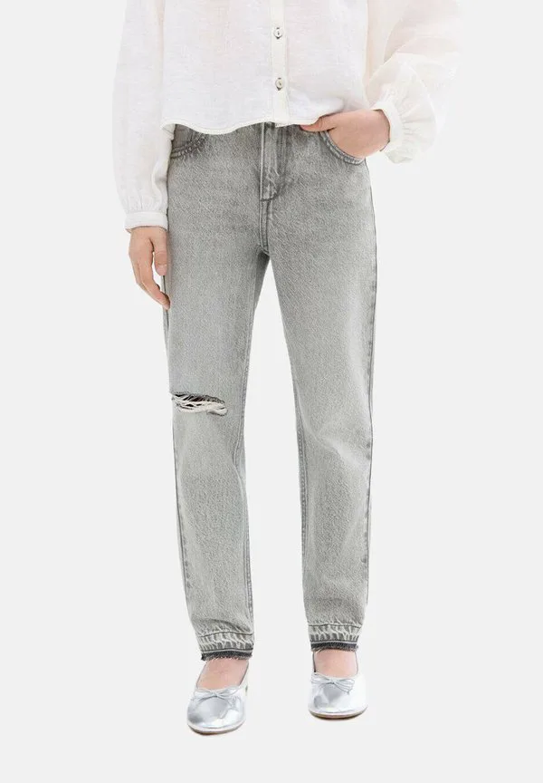 Детские джинсы облегающего кроя Mango Kids, Grey Denim — фото 2