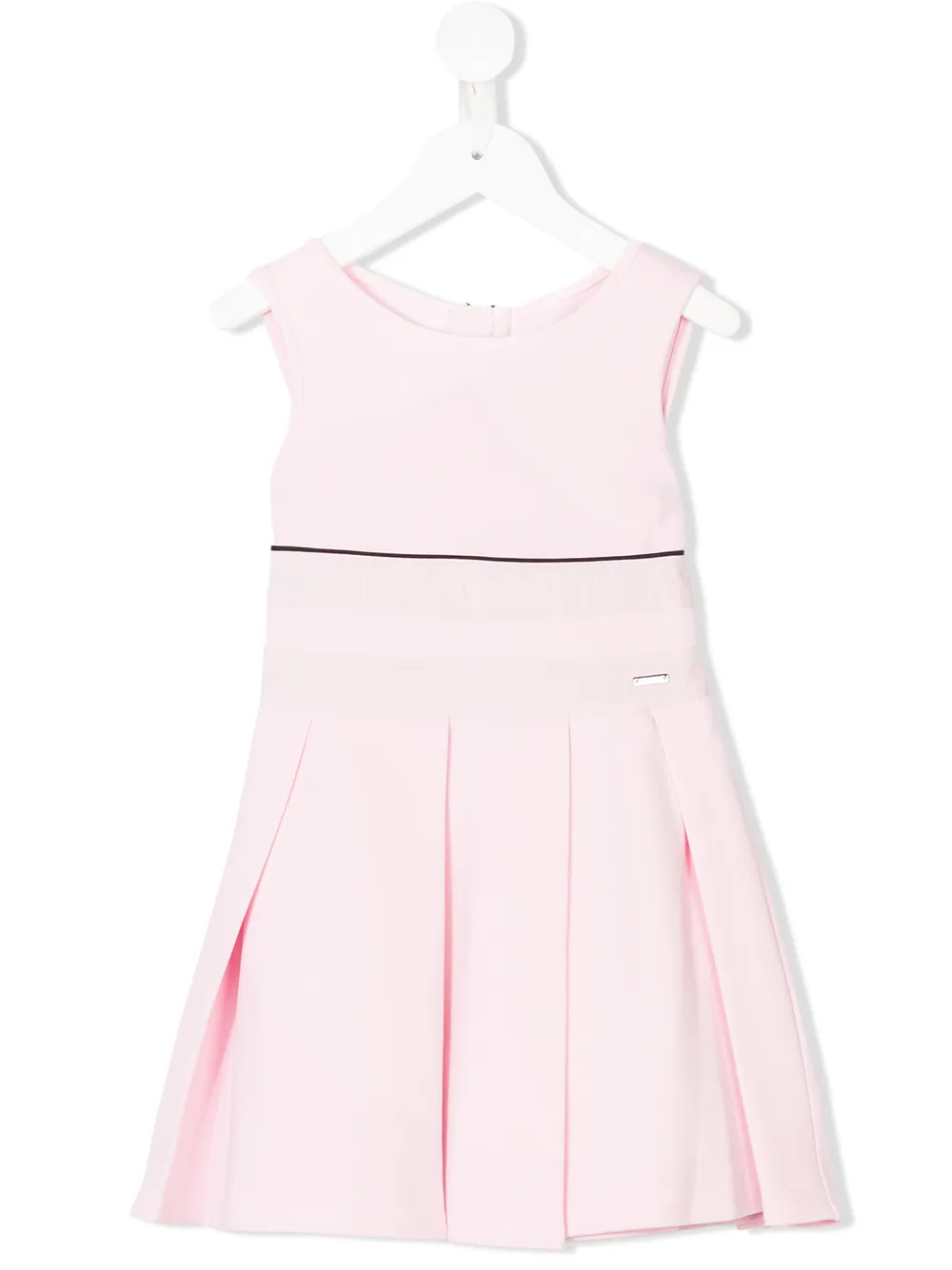 

Плиссированное платье Givenchy Kids, розовый