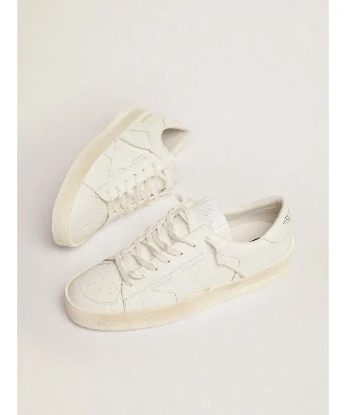 Кроссовки GOLDEN GOOSE Stardan из белой кожи — фото 2