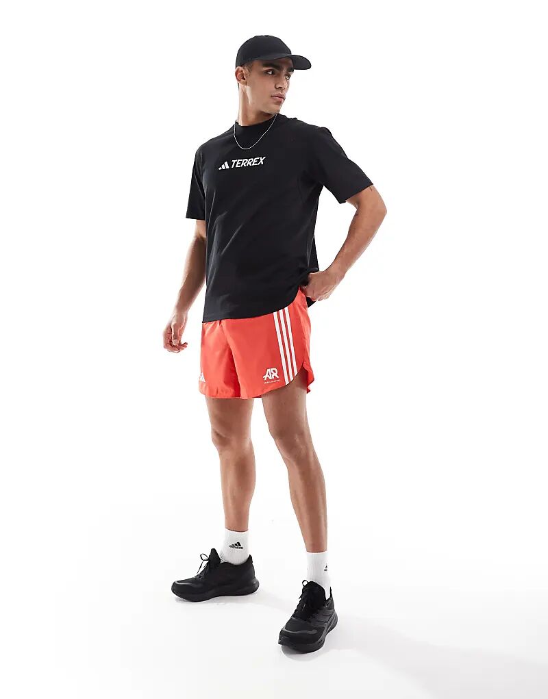 adidas – Outdoor Terrex – Футболка черного цвета с логотипом на груди adidas performance — фото 4