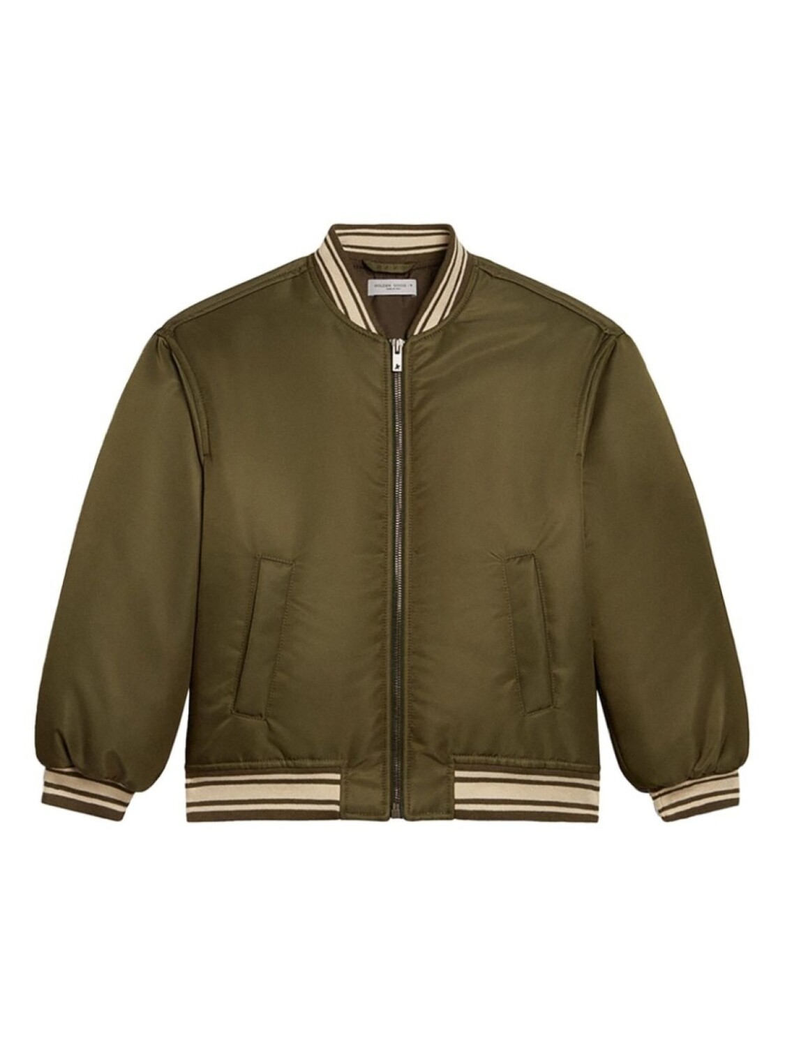 

Golden Goose бомбер Journey с вышитым логотипом, зеленый