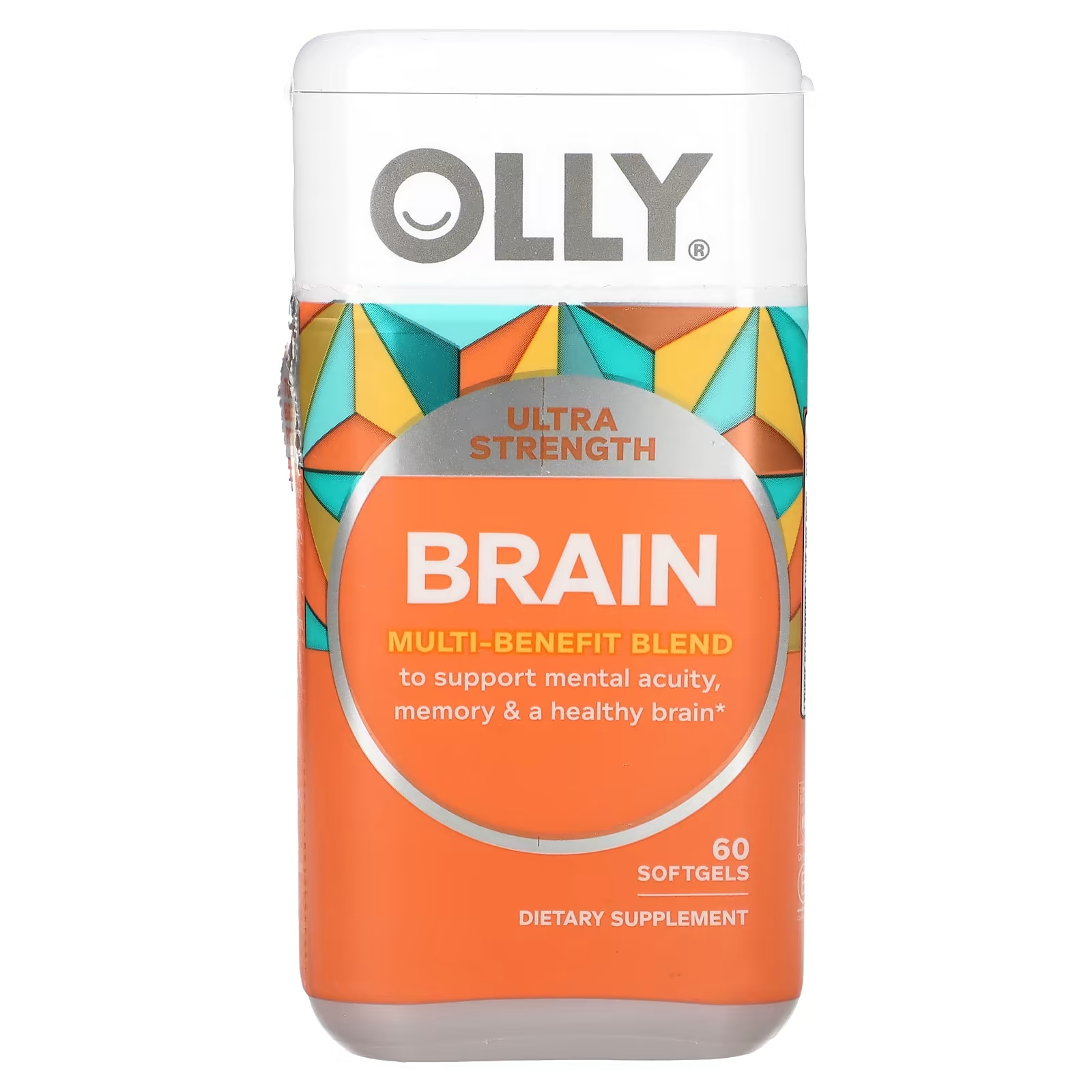 

Смесь Olly Brain Ultra Strength для поддержки остроты ума, 60 мягких таблеток