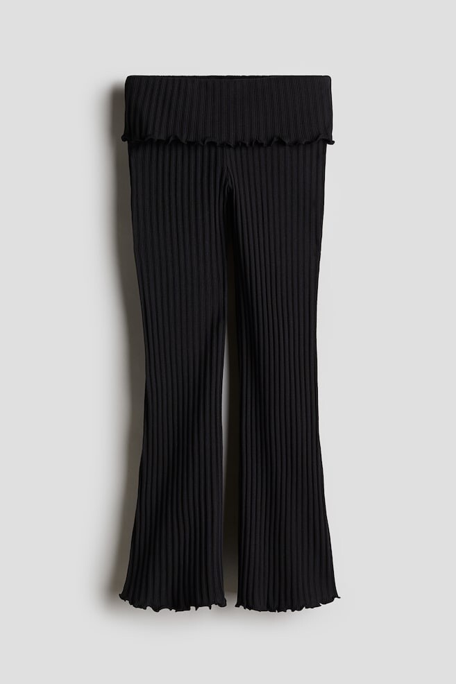 

Расклешенные брюки из джерси H&M, черный