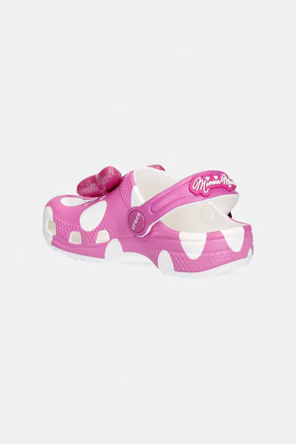 Сланцы с принтом Minnie Mouse Classic Clog T Crocs, розовый — фото 3