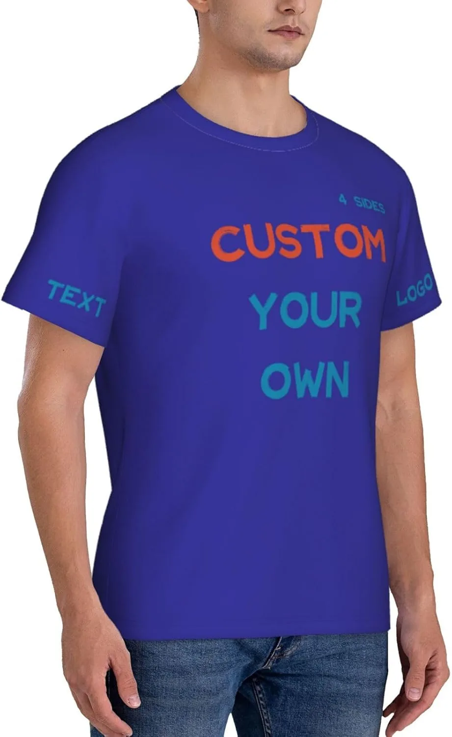 Футболка Custom с принтом на 4 сторонах для тренировок — фото 3