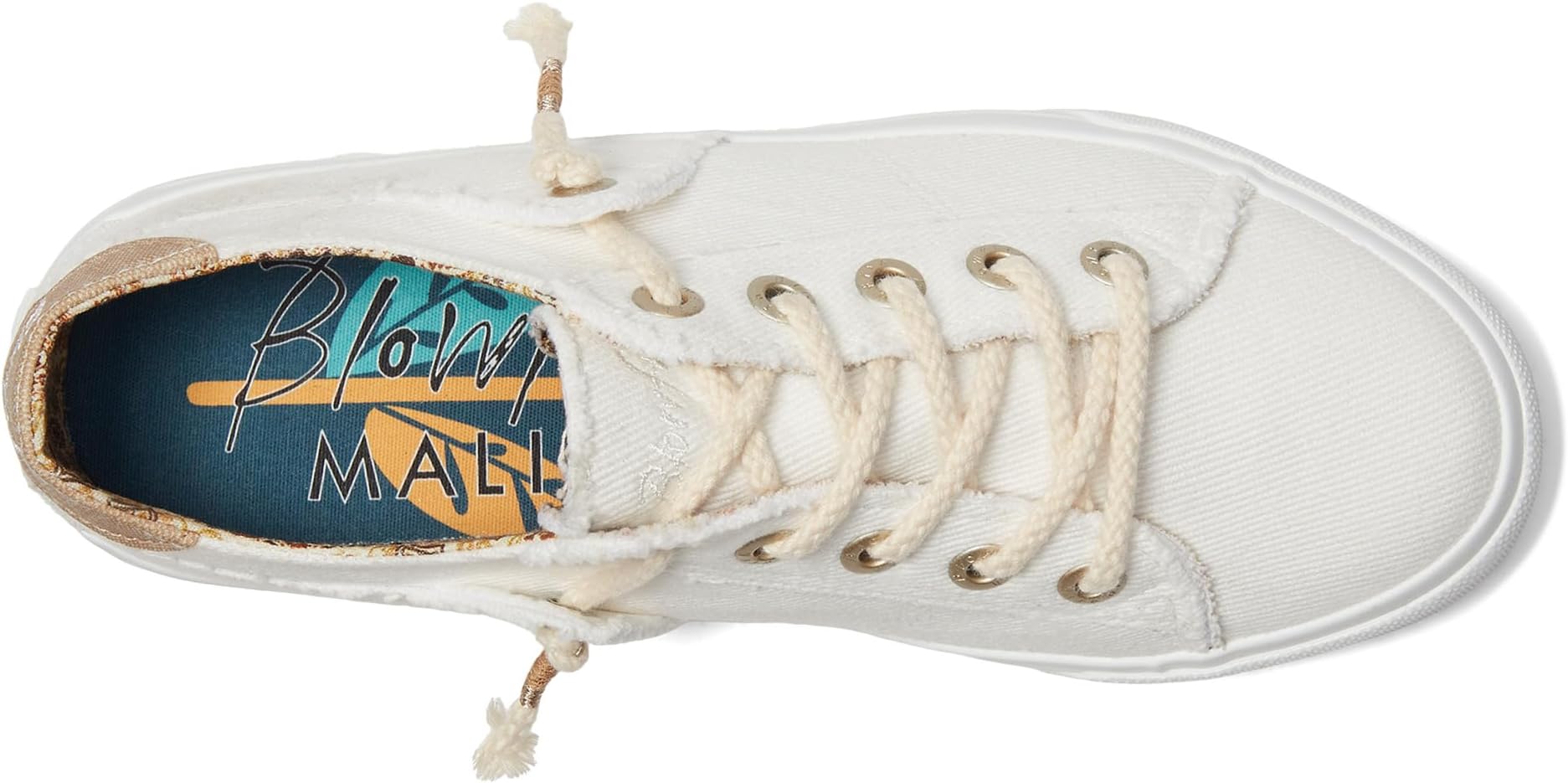 Кроссовки Blowfish Malibu Martina Slip On Shoes, White Twill Fabric — фото 2