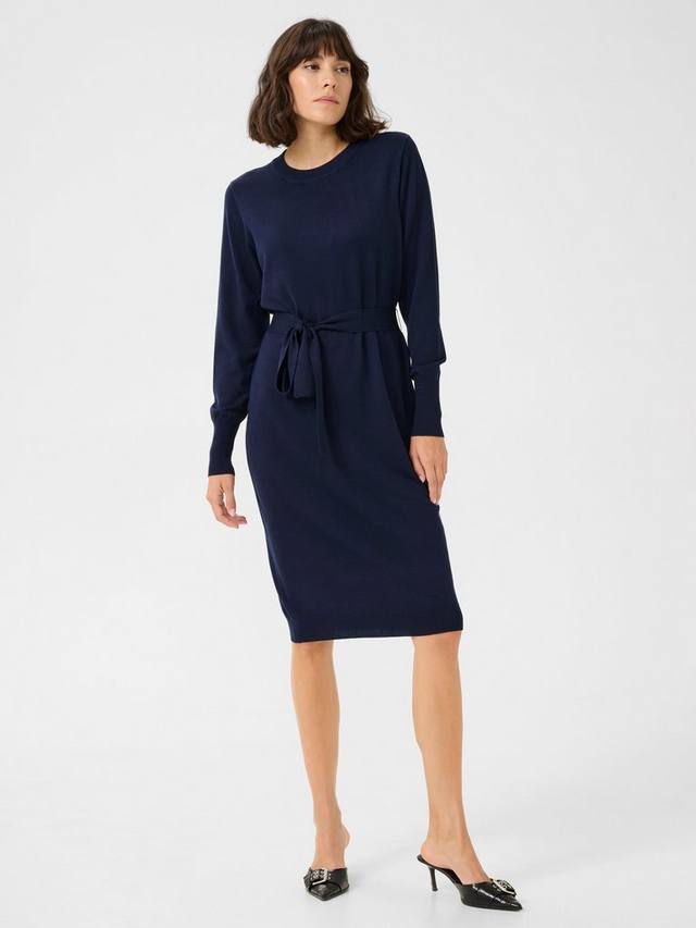 

Трикотажное платье lizza с поясом длиной до колен KAFFE, цвет Midnight Marine