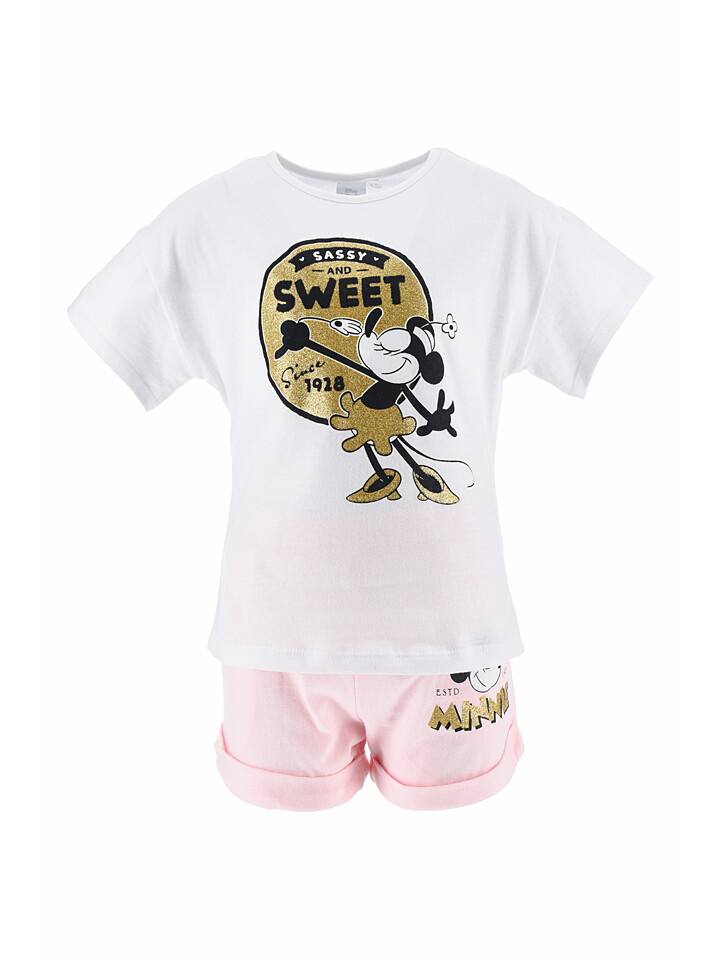 

Футболка MINNIE MOUSE 2tlg. Outfit Minnie, цвет Rosa/Weiß