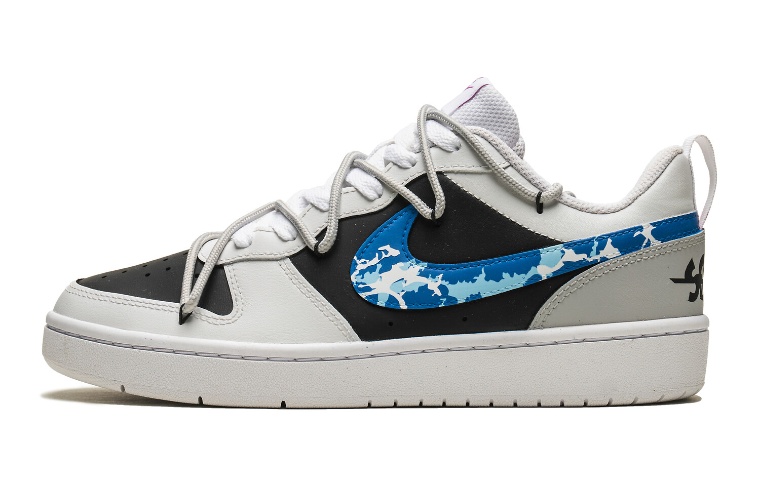 

Кроссовки Nike Court Borough Skateboarding Shoes Women's Low-top Blue, черный
