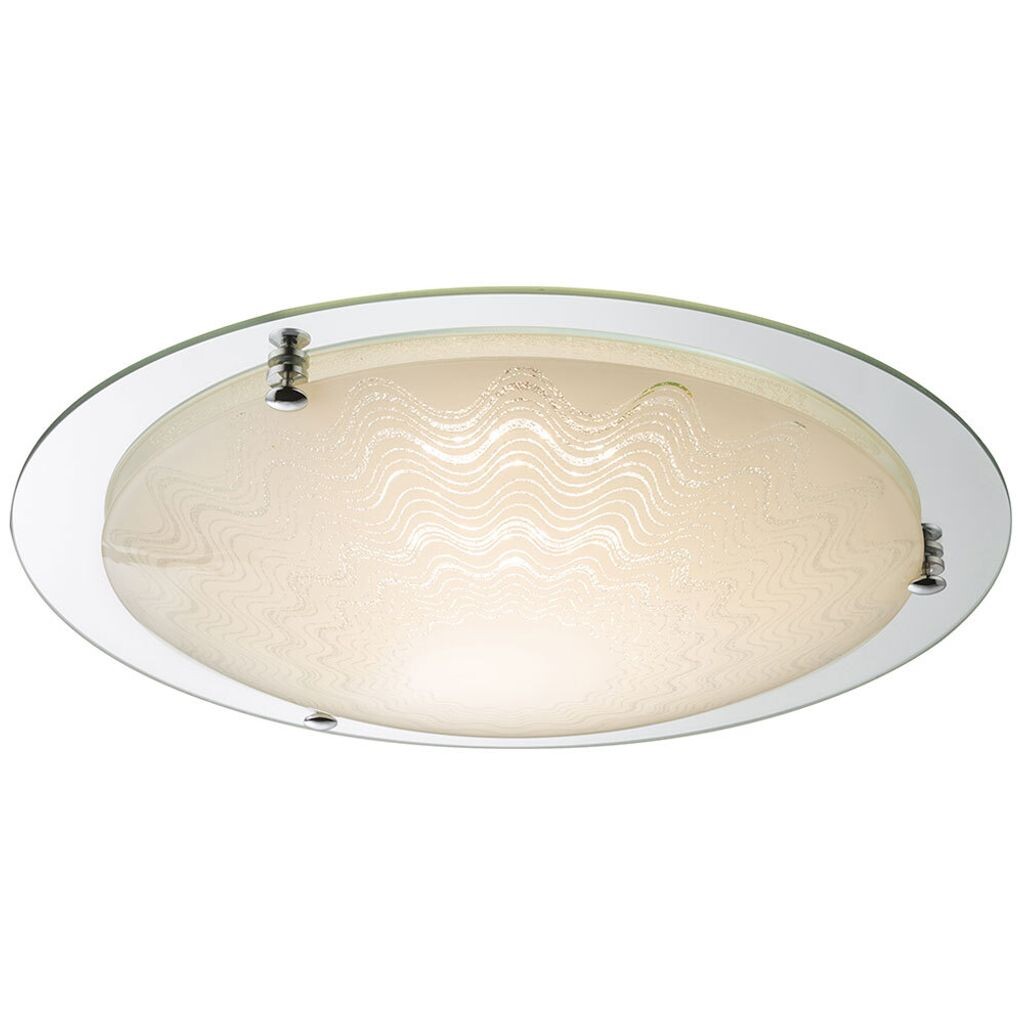 

Потолочный светодиодный светильник, хром, сатинированное стекло, CCT, 41,5 см Globo Lighting