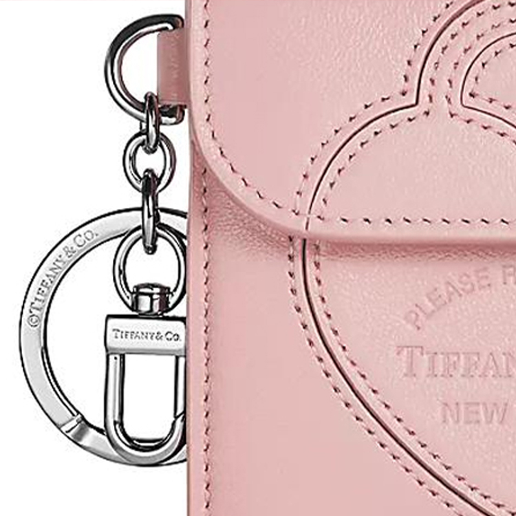 TIFFANY & CO. Сумка-подвеска из кожи наппа, Rose — фото 4