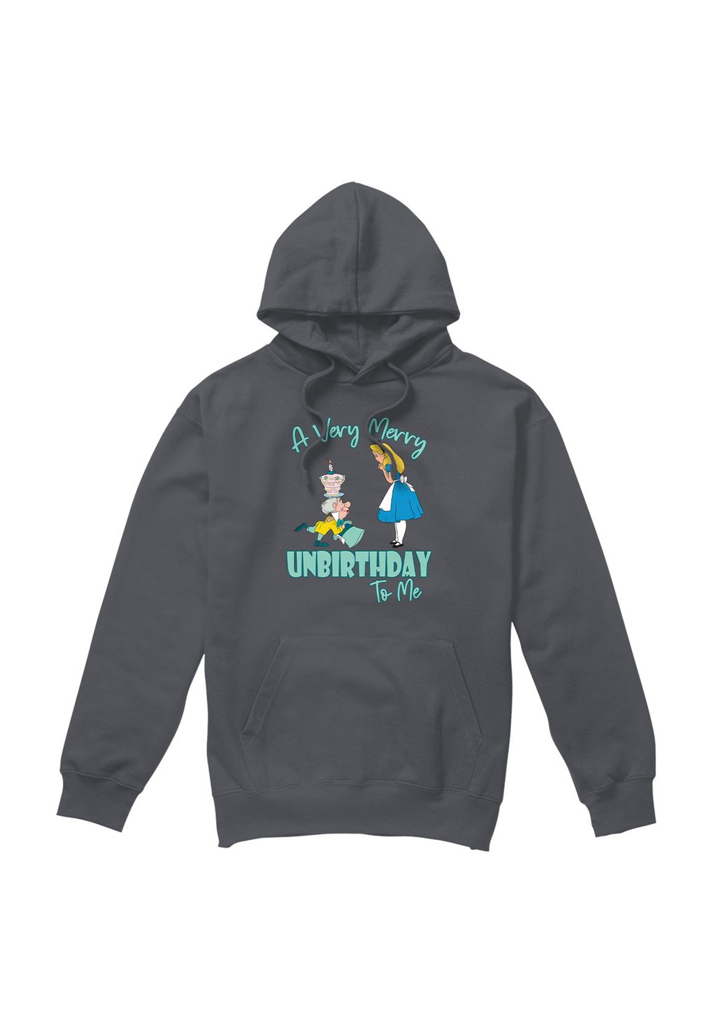 

Толстовка ALICE IN WONDERLAND VERY MERRY UNBIRTHDAY TO ME Disney, антрацит