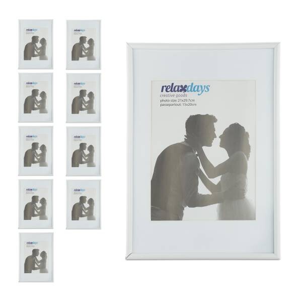 

10xРамка для фотографий Relaxdays 20x30 cm, белый