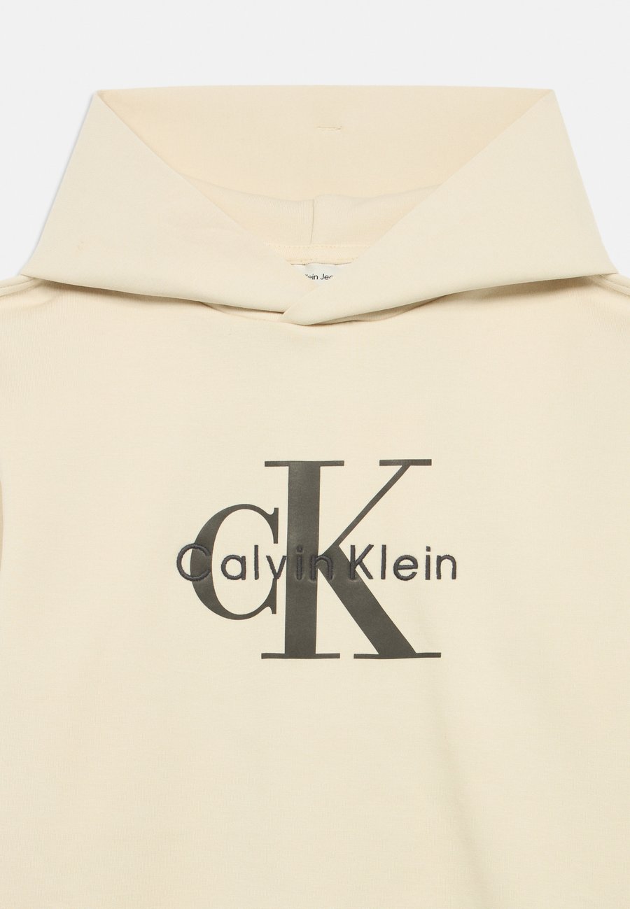 Худи Calvin Klein Jeans LIGHT MONOLOGO HOODIE UNISEX, Whitecap Gray/Off-White — фото 3