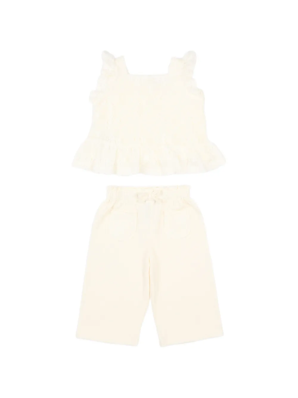 

Комплект с брюками с оборками Mayoral, бежевый