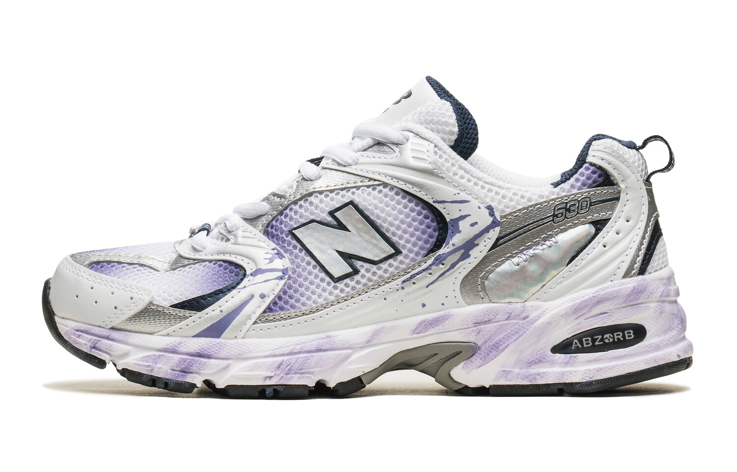 

Кроссовки NB 530 унисекс с низким верхом фиолетовые New Balance