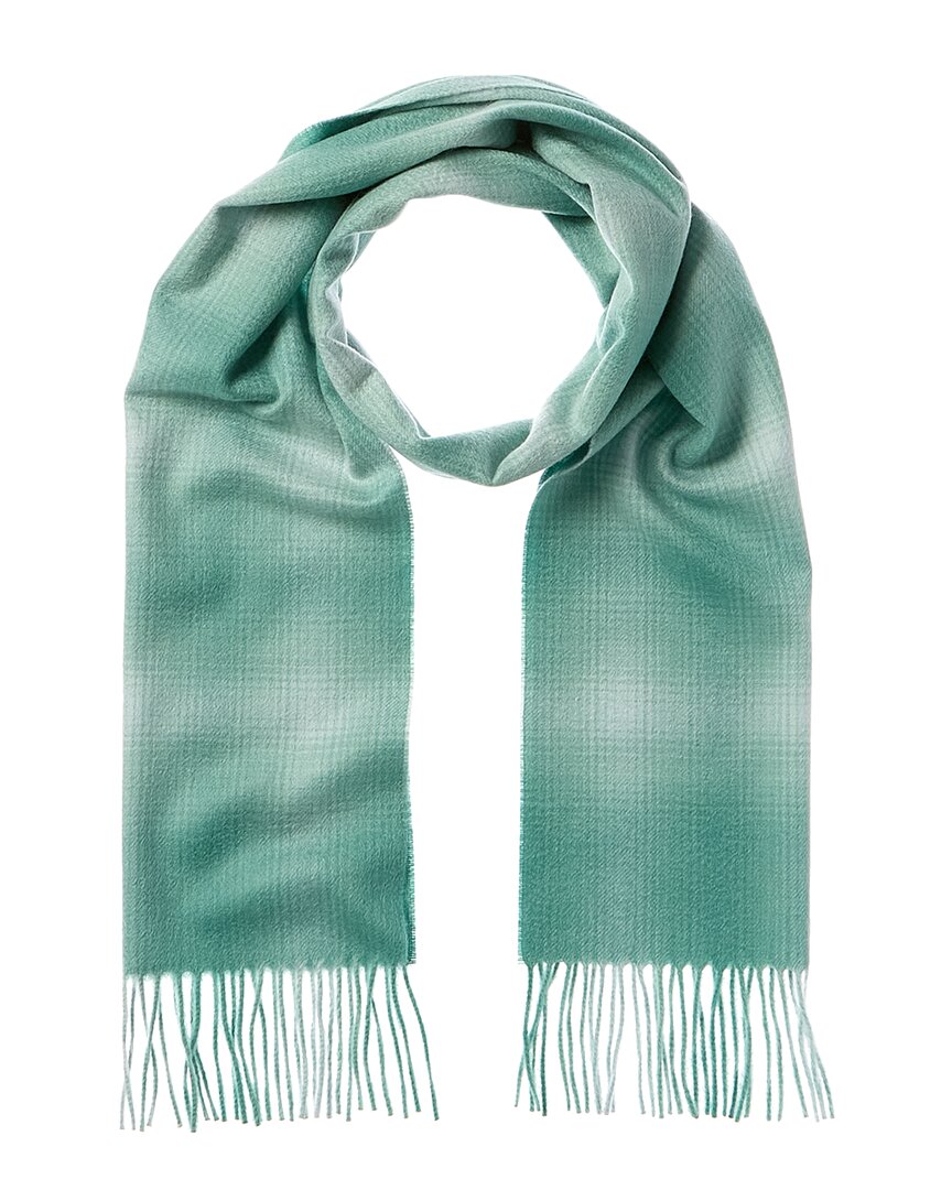 

Amicale Cashmere Ombre Windowpane Cashmere Шарф, зеленый