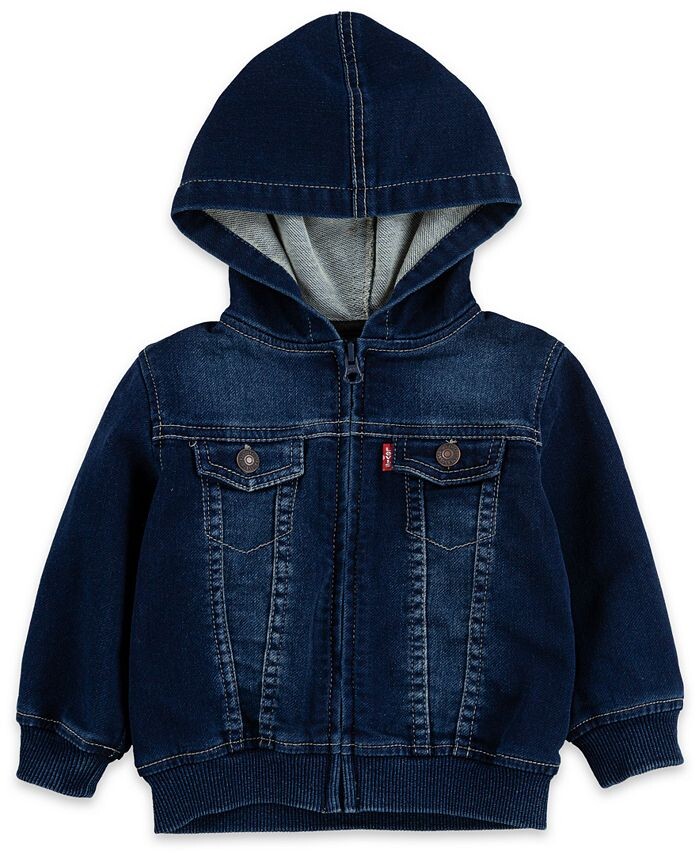 

Вязаная куртка с капюшоном для мальчиков и девочек Levi's, синий