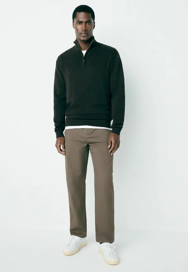 Брюки из эластичной ткани стандартного кроя Next, Light Brown — фото 2