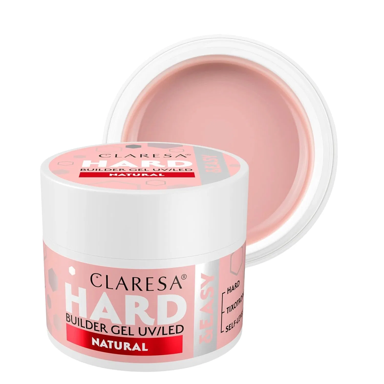 Гель для наращивания ногтей «Hard & Easy Natural» 12 г от CLARESA Claresa, Natural