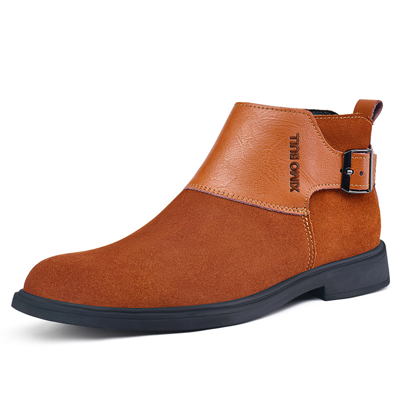 

XIMO BULL Мужские повседневные кроссовки Mid Top черно-коричневые коричневые, цвет Brown