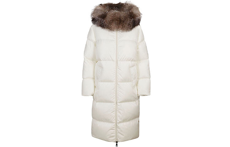 

Пуховик женский белый Moncler