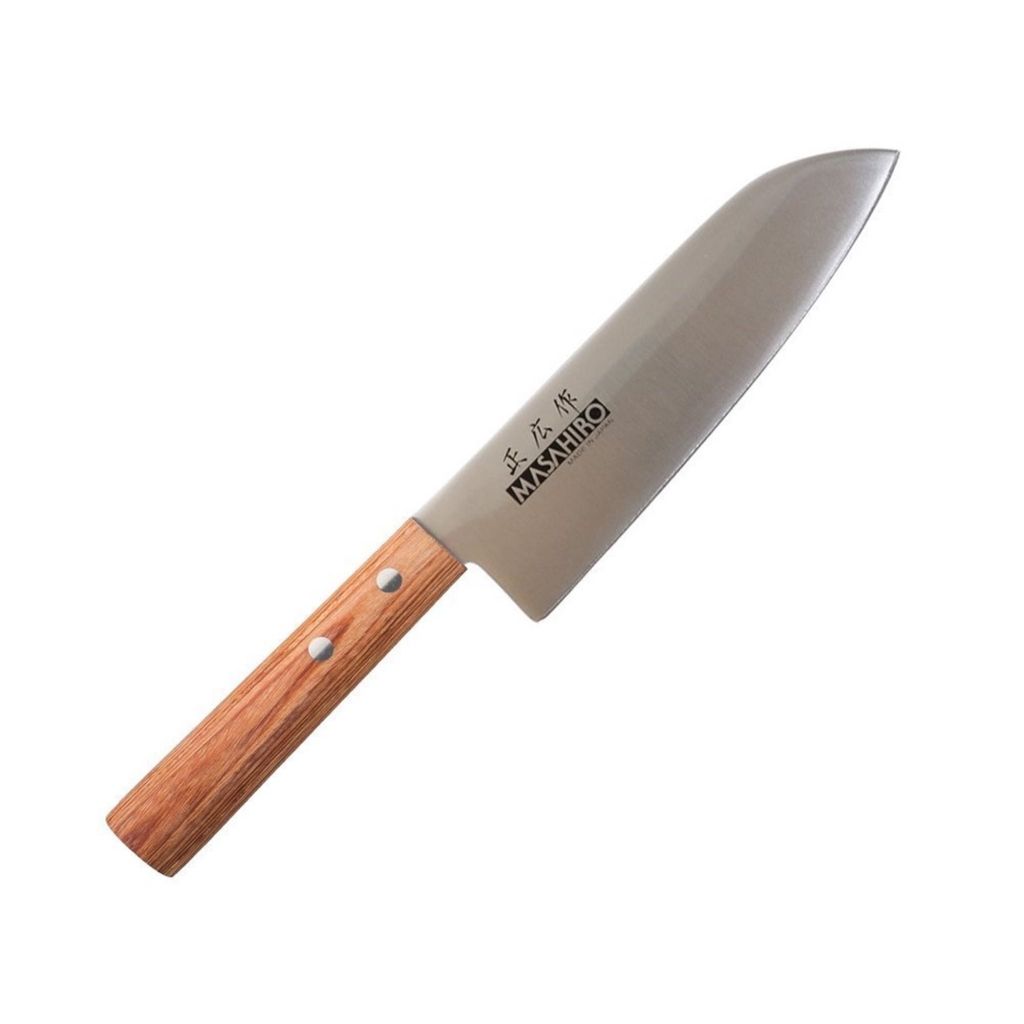 

Нож Masahiro Sankei Santoku 165мм коричневый 35921