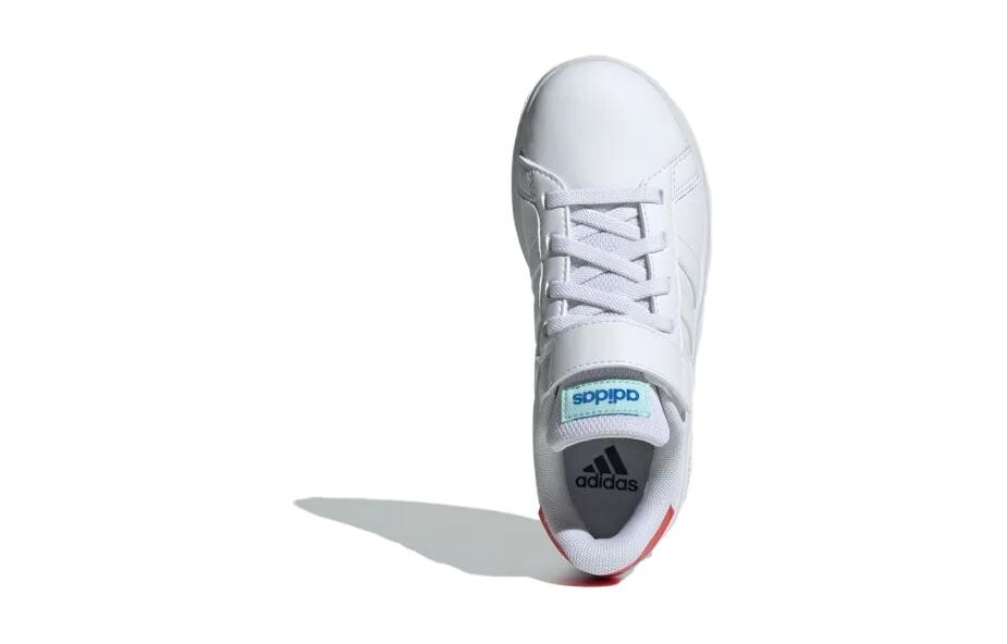 GRAND COURT Kids Скейтбординг Кроссовки Детские низкие красные Adidas Neo, белый/красный — фото 4