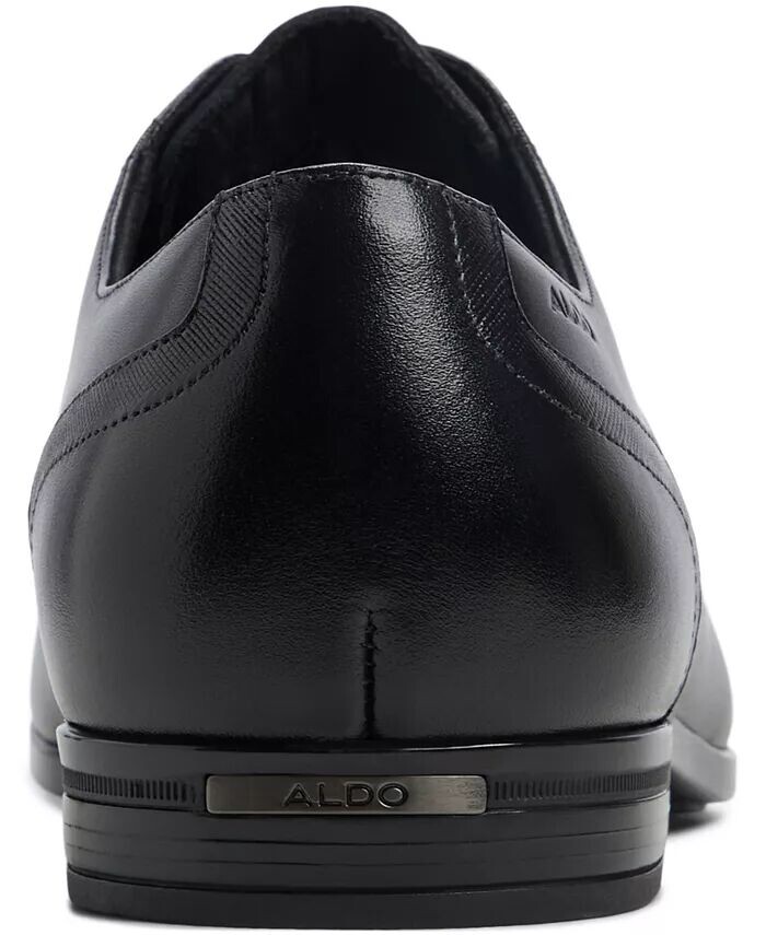 Мужские кожаные туфли-дерби Luigi на шнуровке ALDO, черный — фото 4