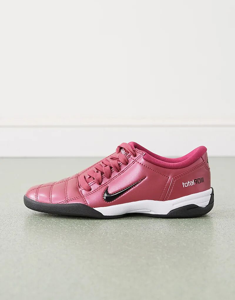 Кроссовки Nike T90 Metallic красного и черного цветов — фото 2