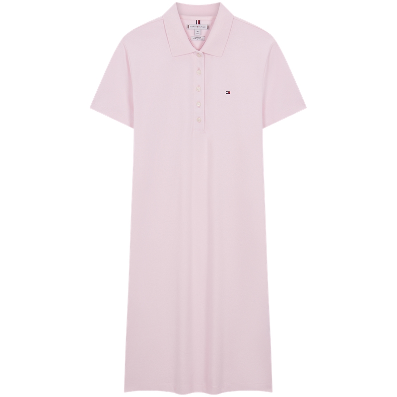 

Женское платье с коротким рукавом Tommy Hilfiger, розовый