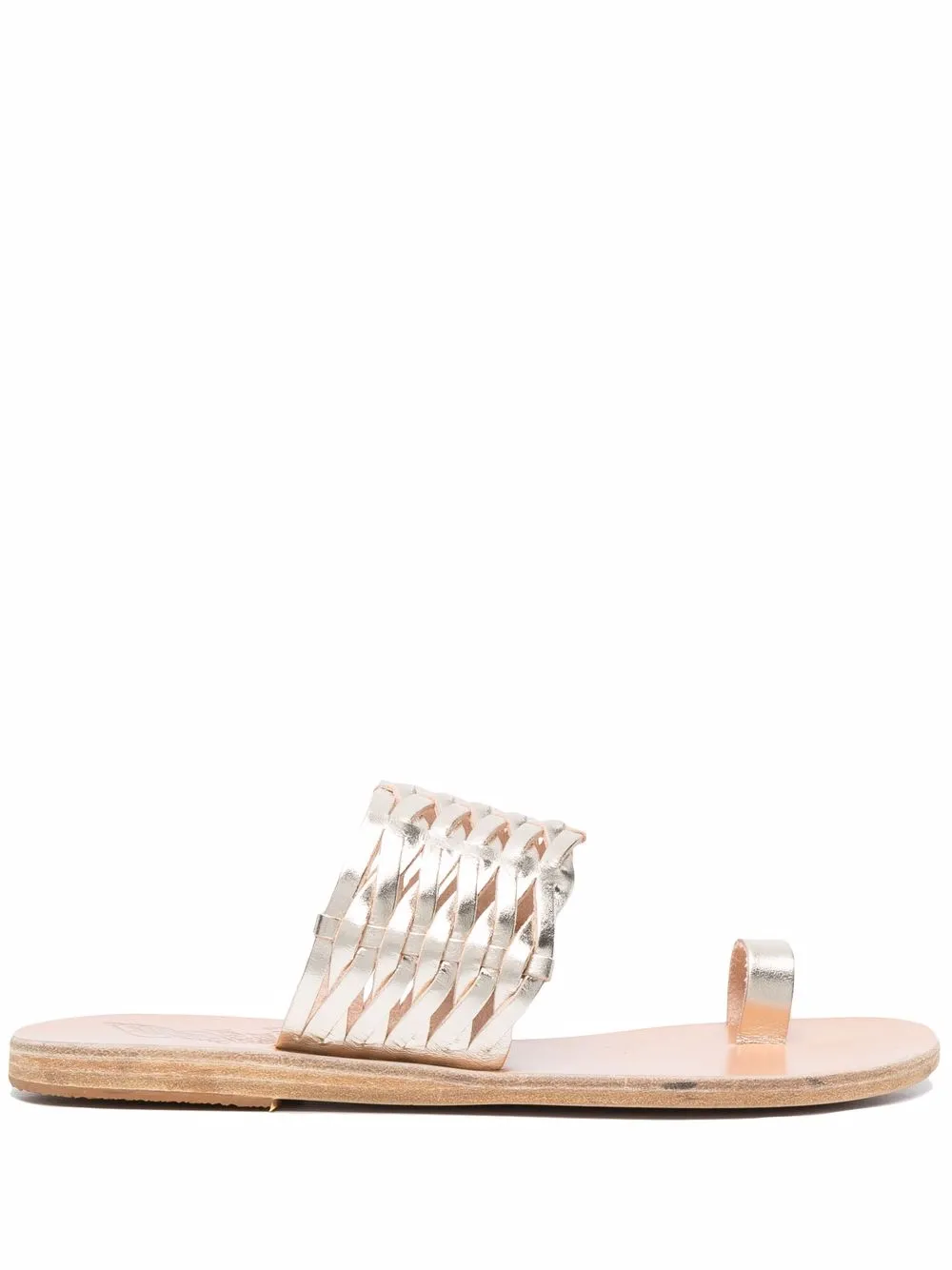 Мюли с эффектом металлик Ancient Greek Sandals, золотой