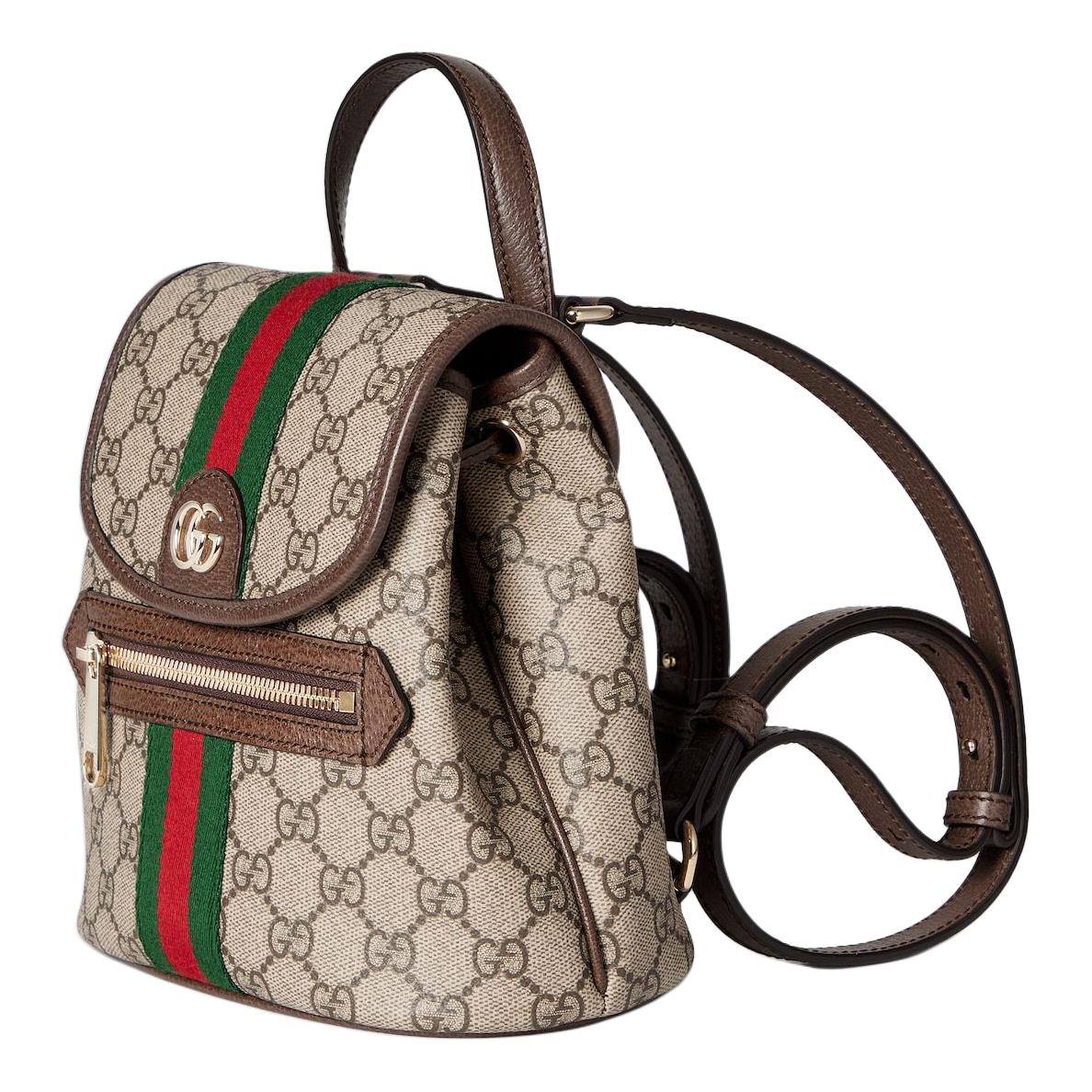 Рюкзак женский Gucci Ophidia Monogram Coated Fabric, бежевый — фото 2