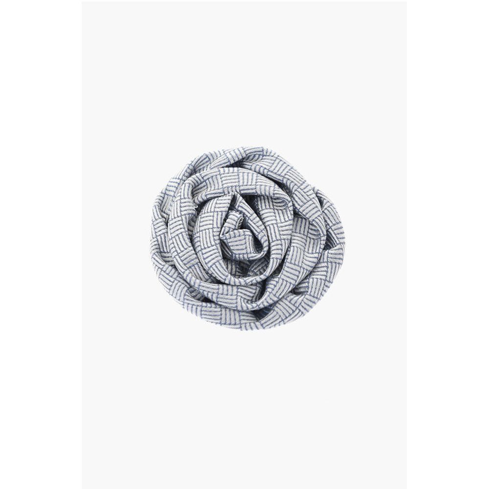 

Вышитая шелковая брошь на лацкан Corneliani, серый