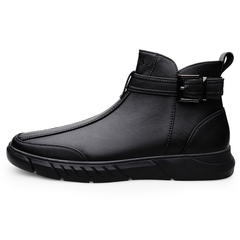 

Eminu Мужские повседневные кроссовки Mid Top черные (с флисовой подкладкой), цвет Black [Fleece-Lined]