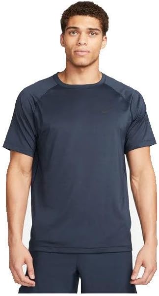 

Мужской фитнес-топ с коротким рукавом Nike Ready Dri, Obsidian/Black