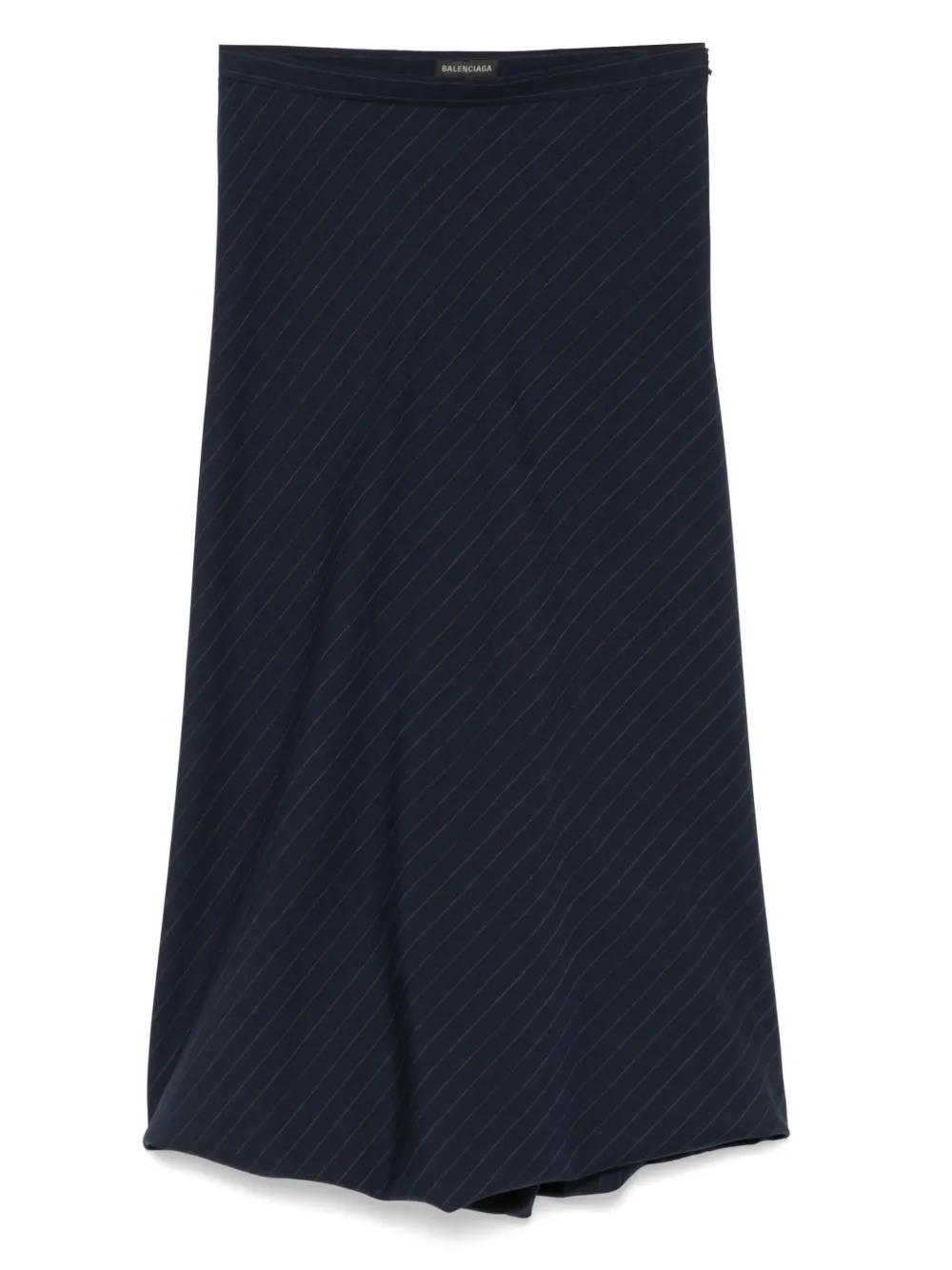 

Юбка миди в полоску BALENCIAGA, синий
