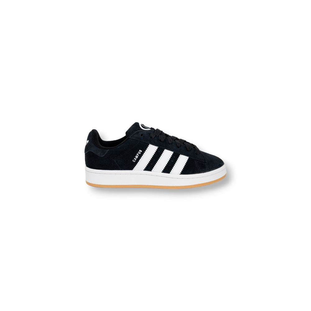 Черные кожаные кроссовки Adidas, черный