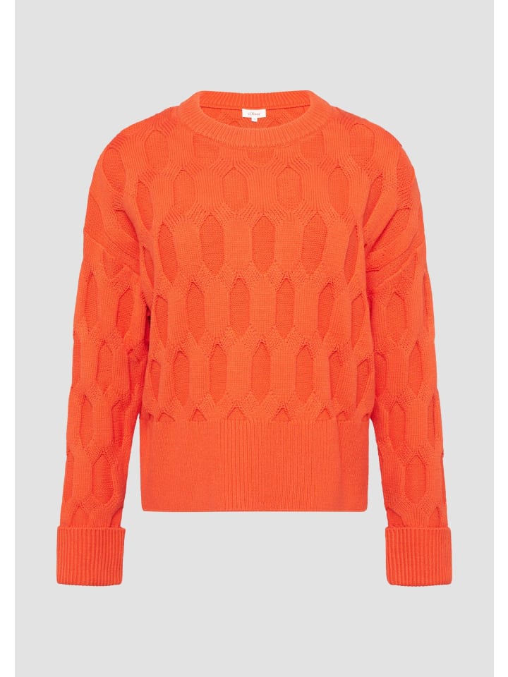 

Вязаный свитер в цвете 2586_оранжевый s.Oliver