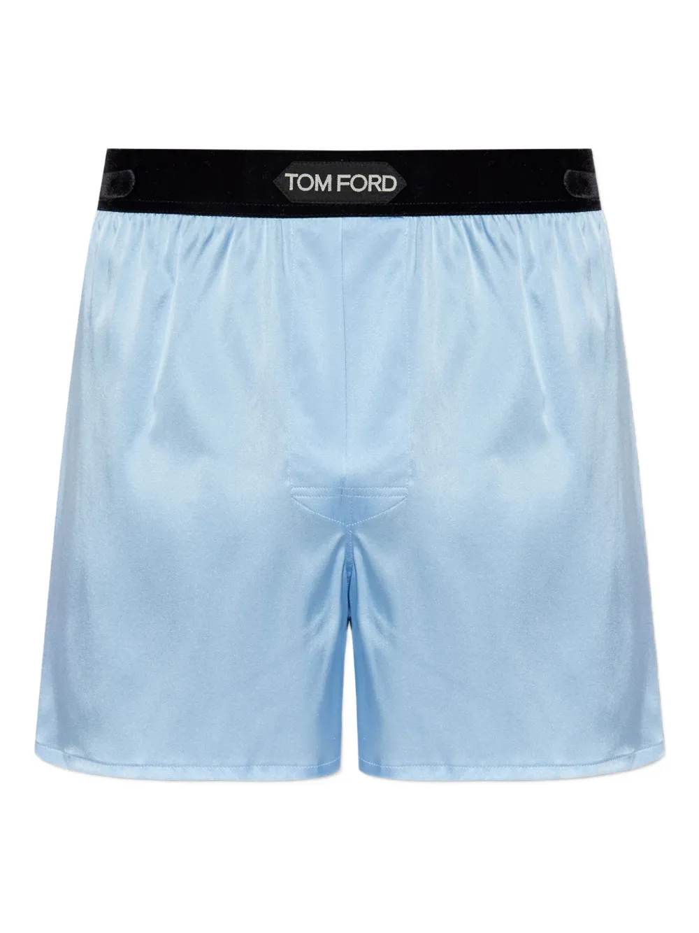 

Шелковые боксеры с поясом с логотипом Tom Ford, синий