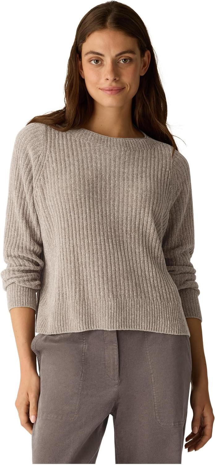 

Свитер Eileen Fisher Women's Chenille Blend Square Armhole Sweater, Dove