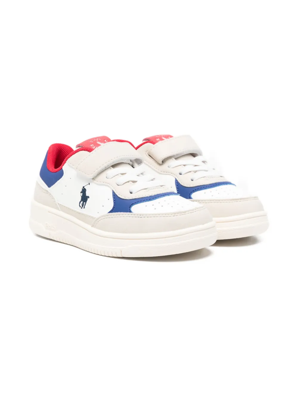 

Кроссовки с застежкой на липучке POLO RALPH LAUREN KIDS, белый