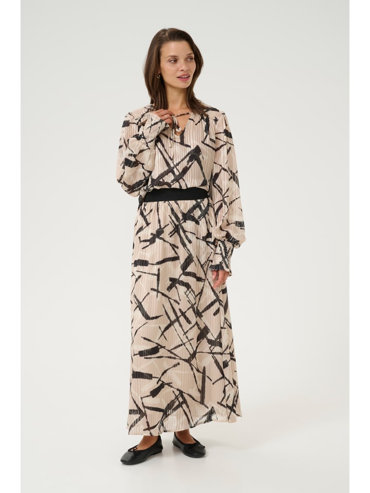 

Блузка Kaffe, цвет feather gray/black graphic