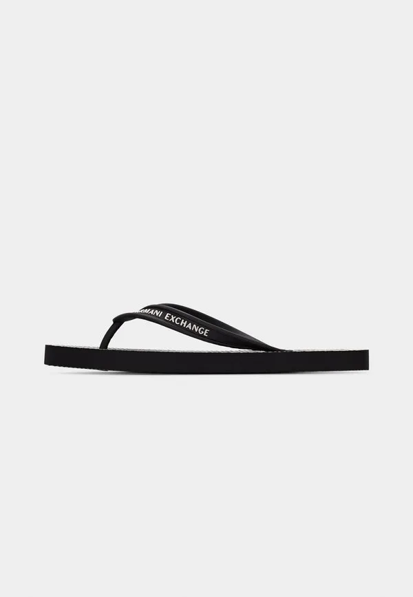 Сандалии goa с т-образным ремешком Armani Exchange, Black/Off White