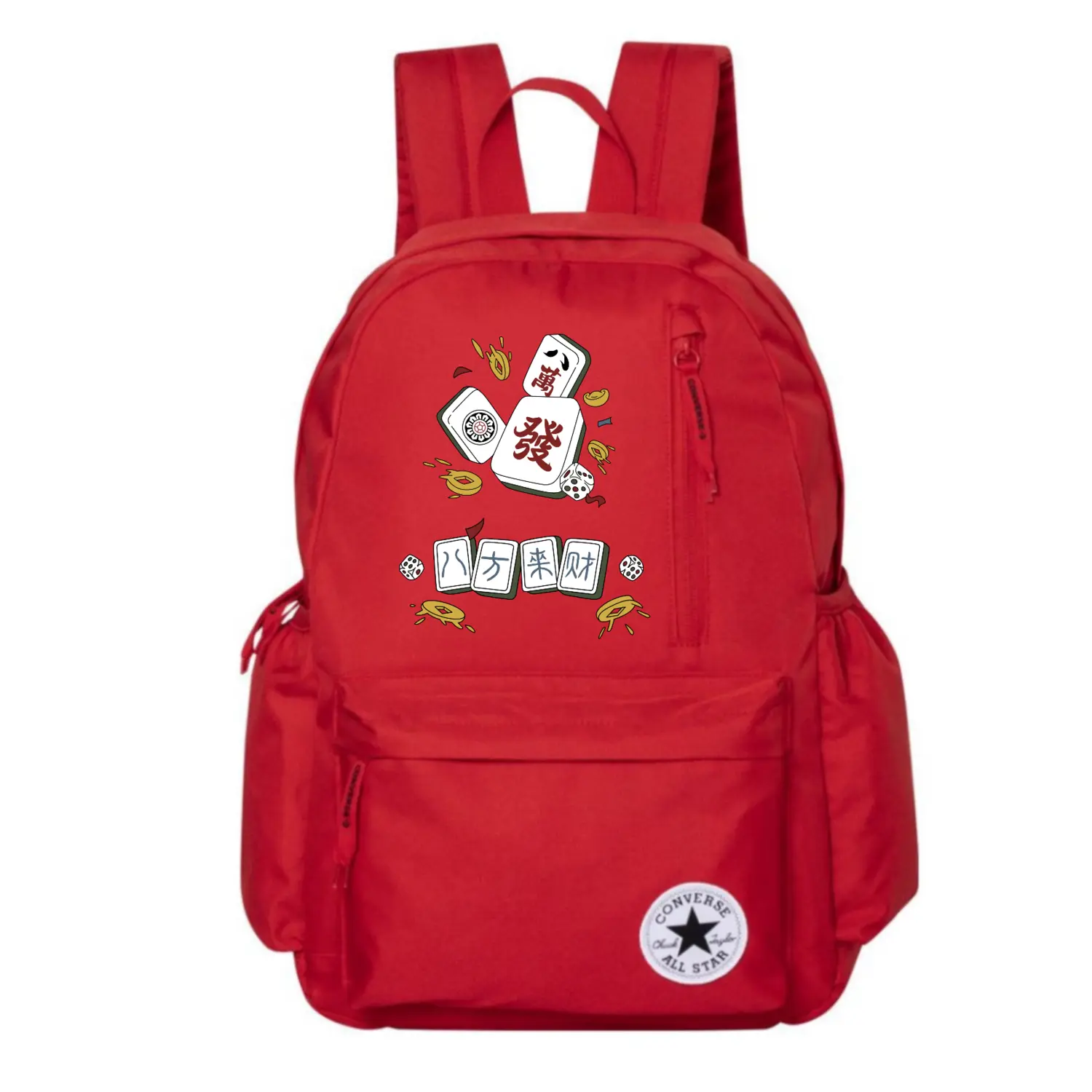 

Converse Полиэстеровый рюкзак унисекс красный, Mahjong